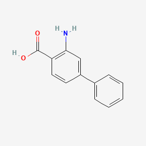 molecular formula C13H11NO2 B1353268 2-氨基-4-苯基苯甲酸 CAS No. 4445-43-6