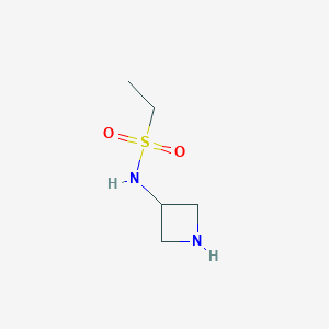 molecular formula C5H12N2O2S B13532943 N-(azetidin-3-yl)ethanesulfonamide 