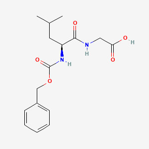 molecular formula C16H22N2O5 B1353300 N-benzyloxycarbonyl-L-leucylglycine CAS No. 2706-38-9