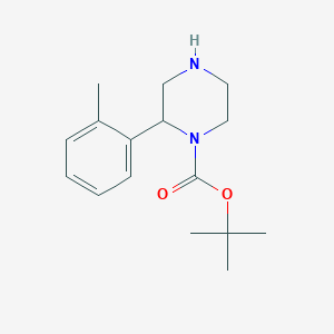 molecular formula C16H24N2O2 B13533396 tert-Butyl 2-(o-tolyl)piperazine-1-carboxylate 