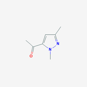 molecular formula C7H10N2O B1353355 1-(1,3-Dimethyl-1H-pyrazol-5-yl)ethanone CAS No. 87375-38-0