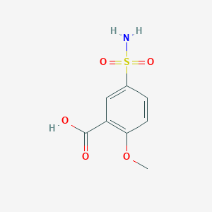 molecular formula C8H9NO5S B135336 2-Methoxy-5-sulfamoylbenzoic acid CAS No. 22117-85-7