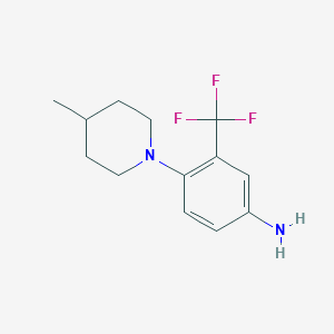 4-(4-Methylpiperidin-1-yl)-3-(trifluoromethyl)aniline