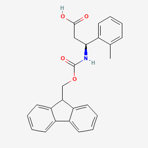 (S)-3-((((9H-Fluoren-9-yl)methoxy)carbonyl)amino)-3-(o-tolyl)propanoic acid