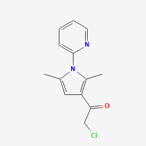 2-chloro-1-(2,5-dimethyl-1-pyridin-2-yl-1H-pyrrol-3-yl)ethanone