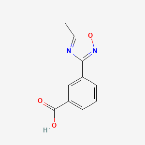 molecular formula C10H8N2O3 B1353415 3-(5-Methyl-1,2,4-oxadiazol-3-yl)benzoic acid CAS No. 264264-32-6