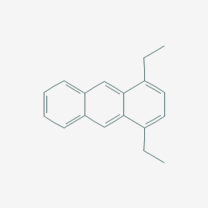 molecular formula C18H18 B135342 1,4-Diethylanthracene CAS No. 130798-78-6