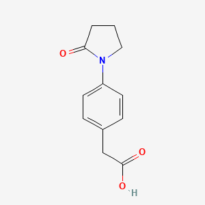 [4-(2-Oxopyrrolidin-1-yl)phenyl]acetic acid
