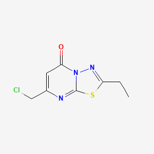 molecular formula C8H8ClN3OS B1353429 7-(氯甲基)-2-乙基-5H-[1,3,4]噻二唑并[3,2-a]嘧啶-5-酮 CAS No. 869634-07-1