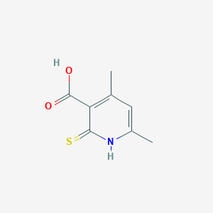 molecular formula C8H9NO2S B1353430 2-Mercapto-4,6-dimethylnicotinic acid CAS No. 54364-30-6