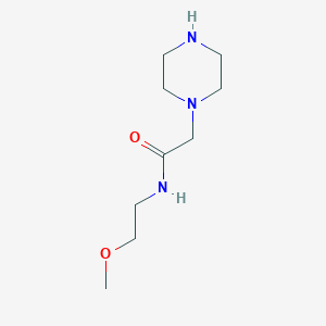 molecular formula C9H19N3O2 B1353438 N-(2-methoxyethyl)-2-piperazin-1-ylacetamide CAS No. 871217-34-4