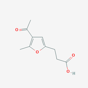 molecular formula C10H12O4 B1353444 3-(4-Acetyl-5-methylfuran-2-yl)propanoic acid 
