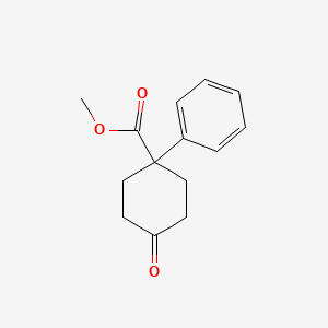 molecular formula C14H16O3 B1353449 Methyl 4-oxo-1-phenylcyclohexanecarboxylate CAS No. 75945-90-3