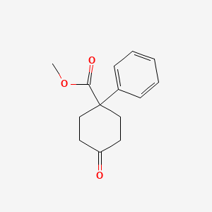 molecular formula C14H16O3 B1353449 4-氧代-1-苯基环己烷甲酸甲酯 CAS No. 75945-90-3