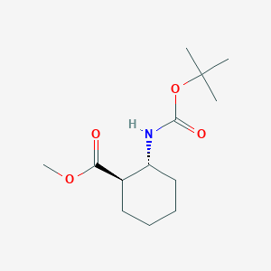 molecular formula C13H23NO4 B1353451 trans-Cyclohexanecarboxylic acid, 2-[[(1,1-dimethylethoxy)carbonyl]amino]-, methyl ester CAS No. 267230-27-3