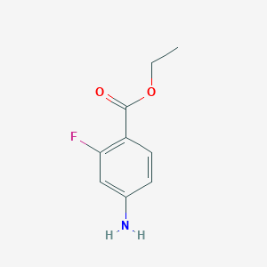 molecular formula C9H10FNO2 B1353457 4-氨基-2-氟苯甲酸乙酯 CAS No. 73792-06-0