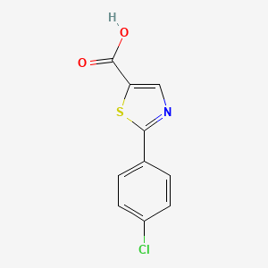 molecular formula C10H6ClNO2S B1353462 2-(4-Chlorophenyl)thiazole-5-carboxylic acid CAS No. 205692-14-4