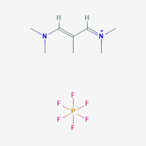 molecular formula C8H17F6N2P B1353464 (E)-N-(3-(Dimethylamino)-2-methylallylidene)-N-methylmethanaminium hexafluorophosphate(V) CAS No. 291756-89-3