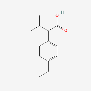 molecular formula C13H18O2 B13534644 2-(4-Ethylphenyl)-3-methylbutanoic acid 