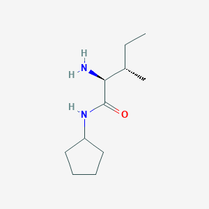 molecular formula C11H22N2O B1353471 (2S,3S)-2-amino-N-cyclopentyl-3-methylpentanamide CAS No. 192821-37-7