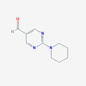 B135349 2-Piperidin-1-yl-pyrimidine-5-carbaldehyde CAS No. 149806-11-1