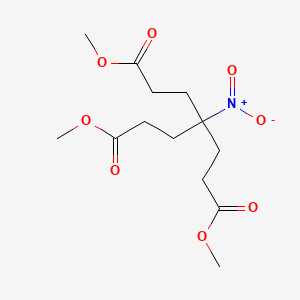 molecular formula C13H21NO8 B1353494 Dimethyl 4-(3-methoxy-3-oxopropyl)-4-nitroheptanedioate CAS No. 83935-54-0