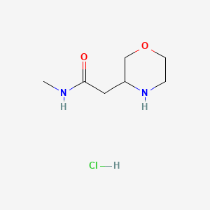 molecular formula C7H15ClN2O2 B13534984 N-methyl-2-(morpholin-3-yl)acetamidehydrochloride 