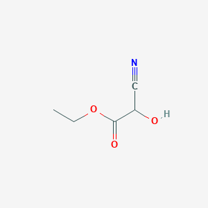 molecular formula C5H7NO3 B1353503 Ethyl 2-cyano-2-hydroxyacetate 