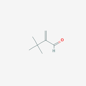 molecular formula C7H12O B1353530 3,3-Dimethyl-2-methylene-butyraldehyde CAS No. 69060-18-0