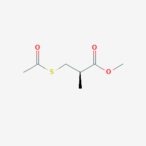 molecular formula C7H12O3S B1353534 Methyl (R)-(+)-3-(Acetylthio)-2-methylpropionate CAS No. 86961-07-1