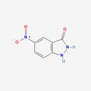 molecular formula C7H5N3O3 B1353537 5-Nitro-1,2-dihydro-3H-indazol-3-one CAS No. 61346-19-8
