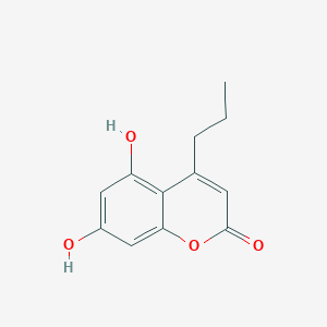 molecular formula C12H12O4 B1353540 5,7-dihydroxy-4-propyl-2H-chromen-2-one CAS No. 66346-59-6