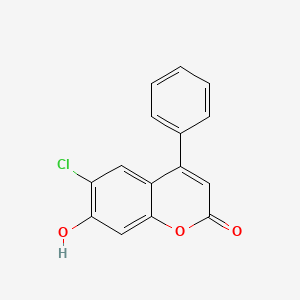 molecular formula C15H9ClO3 B1353545 6-chloro-7-hydroxy-4-phenyl-2H-chromen-2-one CAS No. 53391-72-3