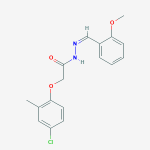 2-(4-chloro-2-methylphenoxy)-N-[(Z)-(2-methoxyphenyl)methylideneamino]acetamide