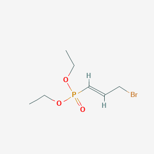 molecular formula C7H14BrO3P B1353553 (E)-3-bromo-1-diethoxyphosphorylprop-1-ene CAS No. 66498-59-7