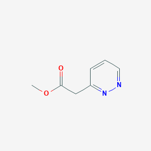 molecular formula C7H8N2O2 B1353560 Methyl 2-(pyridazin-3-YL)acetate CAS No. 37444-32-9