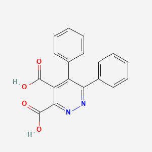 molecular formula C18H12N2O4 B1353562 5,6-Diphenyl-3,4-pyridazinedicarboxylic acid CAS No. 253144-69-3
