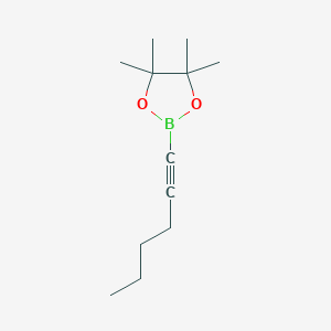2-(Hex-1-yn-1-yl)-4,4,5,5-tetramethyl-1,3,2-dioxaborolane
