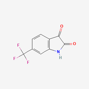 molecular formula C9H4F3NO2 B1353571 6-三氟甲基吲哚酮 CAS No. 343-69-1