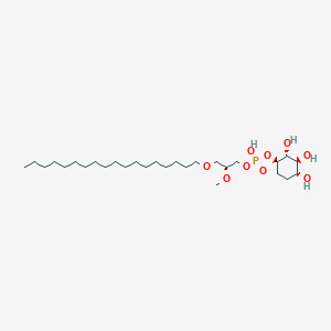 molecular formula C28H57O9P B1353577 [(2R)-2-Methoxy-3-octadecoxypropyl] [(1R,2R,3S,4R)-2,3,4-trihydroxycyclohexyl] hydrogen phosphate 