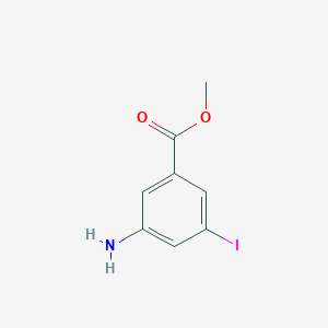 molecular formula C8H8INO2 B1353582 3-氨基-5-碘苯甲酸甲酯 CAS No. 217314-45-9