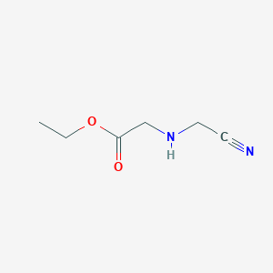 molecular formula C6H10N2O2 B13535953 Ethyl (cyanomethyl)glycinate 