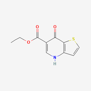 molecular formula C10H9NO3S B1353598 Ethyl 7-hydroxythieno[3,2-B]pyridine-6-carboxylate CAS No. 69626-98-8