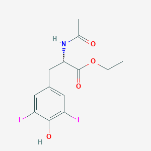 molecular formula C13H15I2NO4 B1353608 N-Acetyl-3,5-diiodo-l-tyrosine ethyl ester CAS No. 21959-36-4