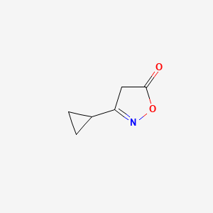 molecular formula C6H7NO2 B1353610 3-Cyclopropyl-4,5-dihydro-1,2-oxazol-5-one 