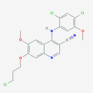 7-(3-Chloropropoxy)-4-((2,4-dichloro-5-methoxyphenyl)amino)-6-methoxyquinoline-3-carbonitrile