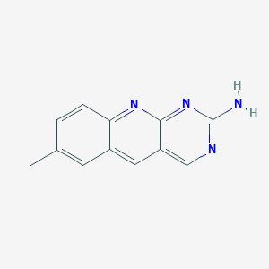 molecular formula C12H10N4 B1353626 7-Methylpyrimido[4,5-b]quinolin-2-amine CAS No. 582334-04-1