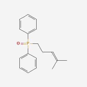 molecular formula C18H21OP B1353628 (4-Methylpent-3-en-1-yl)diphenylphosphine oxide CAS No. 86105-38-6
