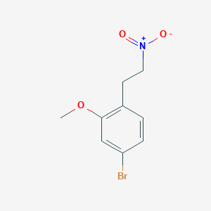 molecular formula C9H10BrNO3 B13536430 4-Bromo-2-methoxy-1-(2-nitroethyl)benzene 
