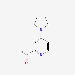 molecular formula C10H12N2O B1353644 2-Formyl-4-pyrrolidin-1-YL pyridine CAS No. 184304-16-3